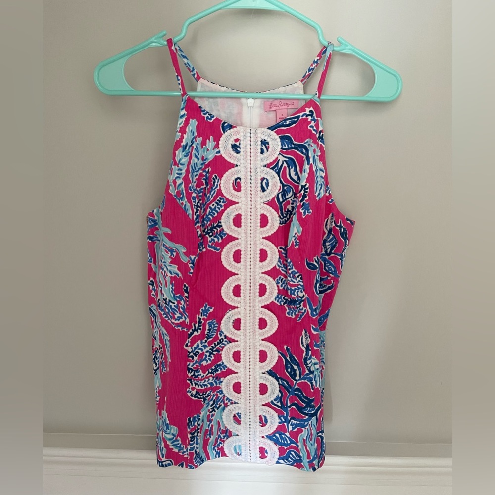 Lilly Pulitzer Annabelle Tank Top in Capri Pink! RARE FIND!